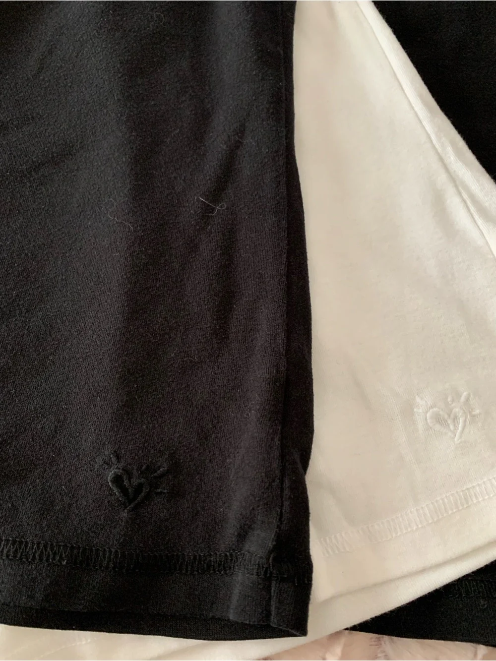 Lot of 3 Justice Tank Tops - Size 14 - Two Black & One White